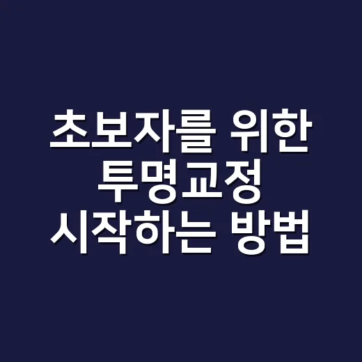 초보자를 위한 투명교정 시작하는 방법 - 요약
