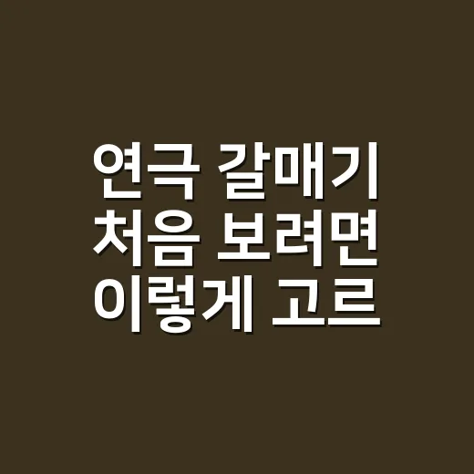 연극 갈매기 처음 보려면 이렇게 고르면 됩니다 - 요약
