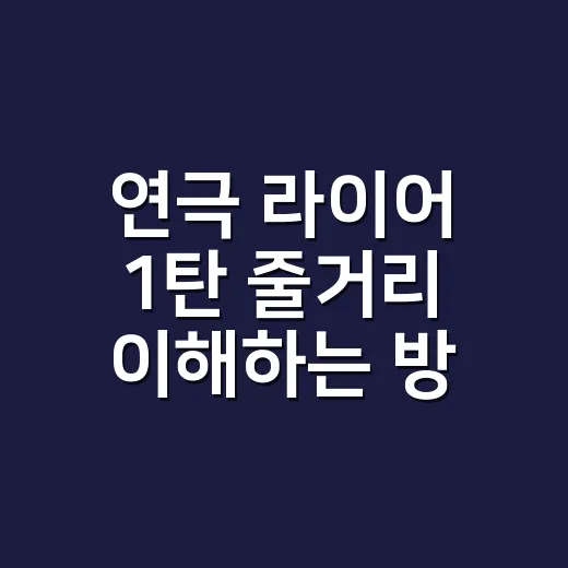 연극 라이어 1탄 줄거리 이해하는 방법, 스포일러 없이 웃음 포인트 잡기 - 요약