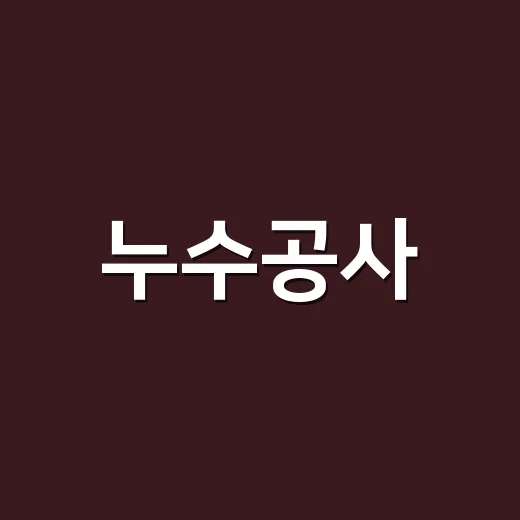 누수공사, 벽지 젖기 전에 어디부터 확인해야 할까요? - 요약