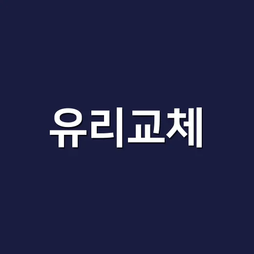 유리교체, 깨졌을 때 직접 갈아도 될까요? - 요약