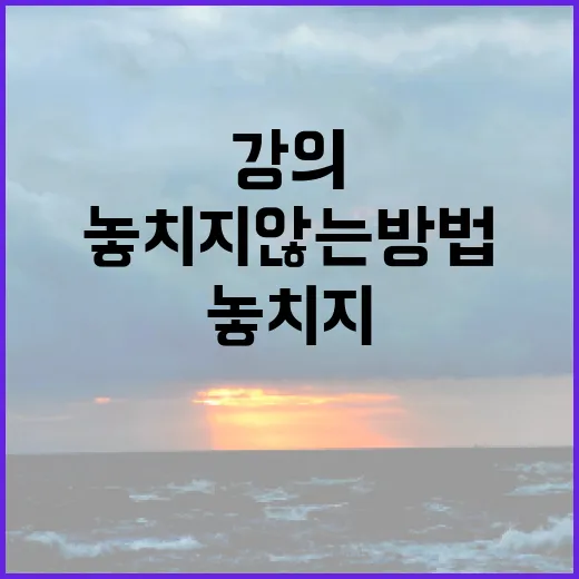 블랙자스민 강의 처음 들을 때 놓치지 않는 방법 - 요약