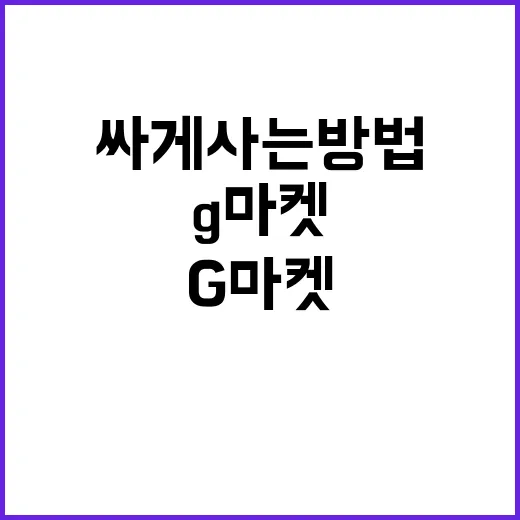 G마켓에서 필요한 물건 더 싸게 사는 방법 - 요약