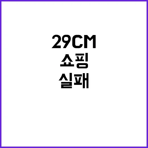 29CM에서 실패 확률 줄여 쇼핑하는 방법 - 요약