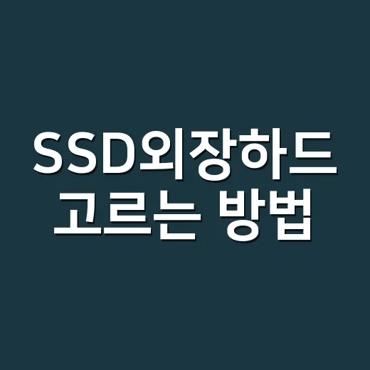 SSD외장하드 고르는 방법, 속도와 용량에서 덜 헷갈리려면 이렇게 - 요약