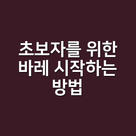 초보자를 위한 바레 시작하는 방법, 집에서도 부담 없이 따라가기 - 요약