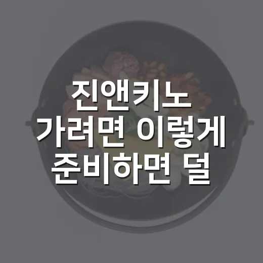 진앤키노 가려면 이렇게 준비하면 덜 헛걸음합니다 - 요약