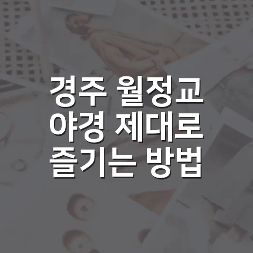 경주 월정교 야경 제대로 즐기는 방법, 처음 가도 덜 헤매는 코스 - 요약