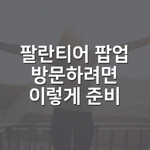 팔란티어 팝업 방문하려면 이렇게 준비하세요 - 요약