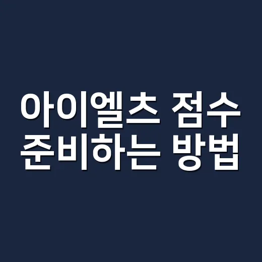 아이엘츠 점수 준비하는 방법, 유학 지원 전에 이렇게 계산하세요 - 요약