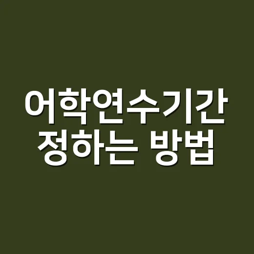 어학연수기간 정하는 방법: 4주부터 1년까지 현실적으로 고르는 법 - 요약