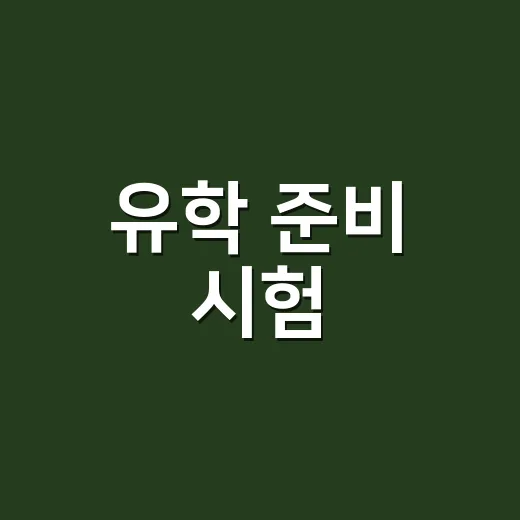 유학 준비 시험, 토플·아이엘츠·GRE·GMAT 순서 잡는 방법 - 요약