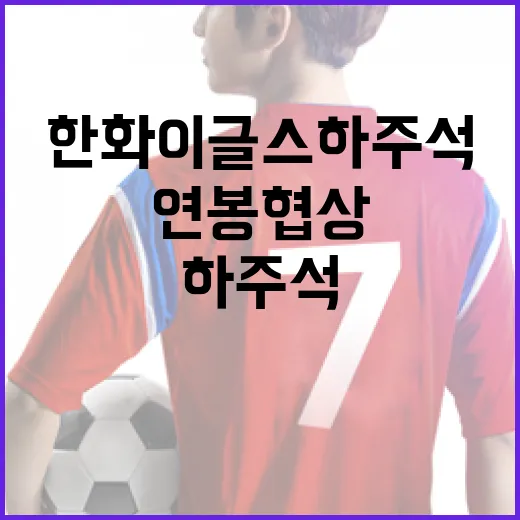 한화이글스 하주석 연봉 협상 전망: 성공적으로 협상하는 방법 - 요약