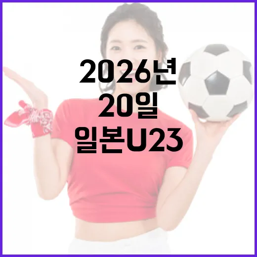 2026년 1월 20일, 일본 U23 대 대한민국 U23 경기 관전 포인트 - 요약