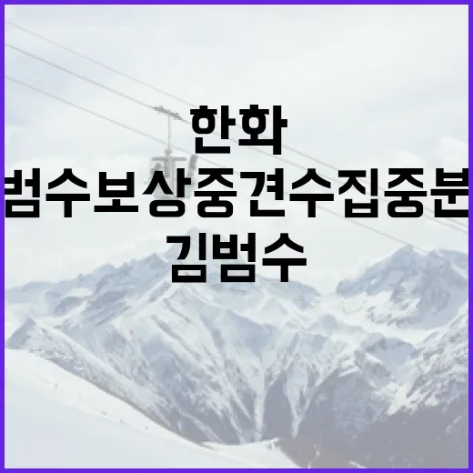 한화 김범수 보상 중견수 집중분석 방법 - 요약