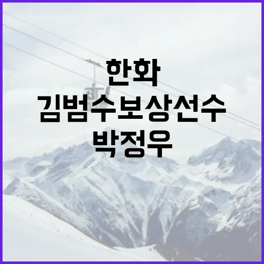 한화 이글스의 전략적인 선택: 김범수 보상선수 박정우와 곽도규, 김기훈 활용하는 방법 - 요약
