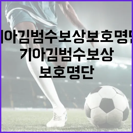 기아 김범수 보상 보호 명단 논란 이해하기 - 요약