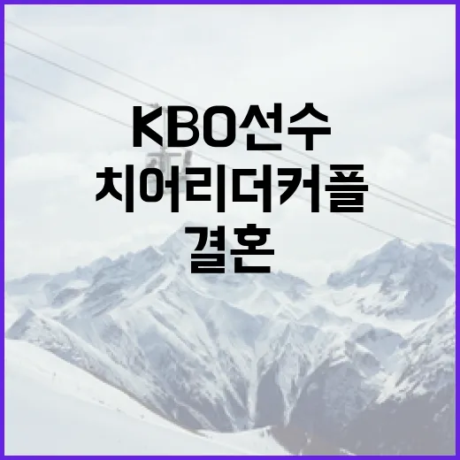 KBO 선수와 치어리더 커플이 결혼하는 방법 - 요약