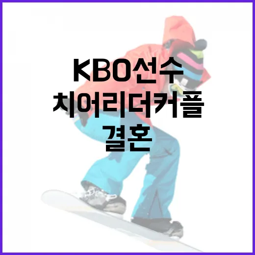 KBO 선수와 치어리더 커플의 결혼 준비 과정 알아보기 - 요약