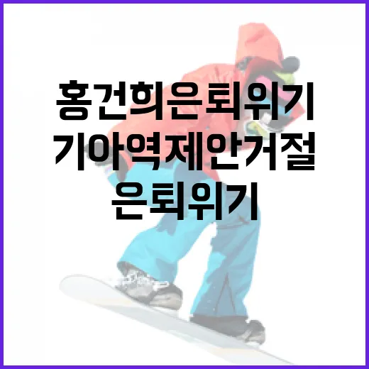 홍건희 은퇴 위기를 극복하는 방법과 기아 역제안 거절의 의미 - 요약
