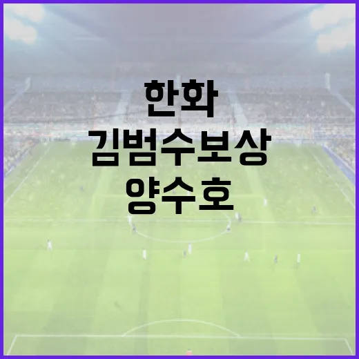 한화에서 김범수 보상으로 양수호를 지명한 이유와 그 의미 - 요약