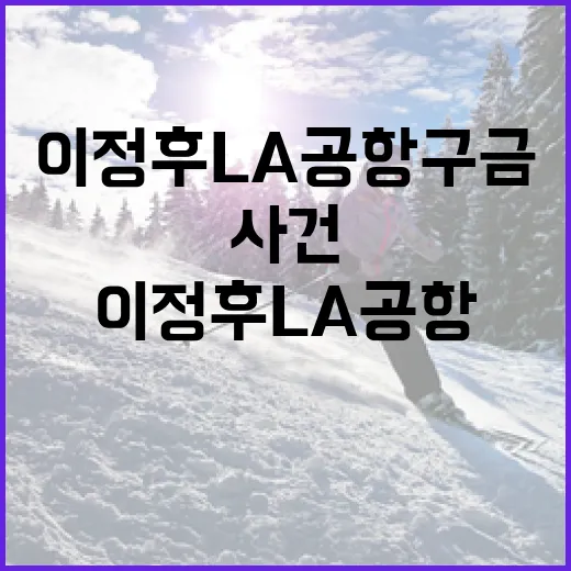 이정후 LA공항 구금 해제 사건을 이해하는 방법 - 요약