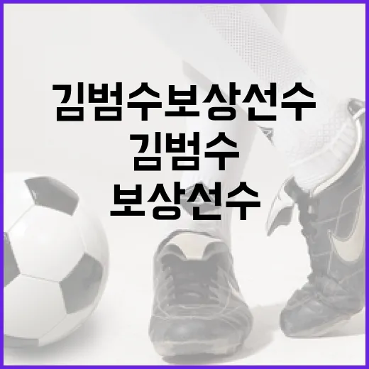 김범수 보상선수에 대해 알아야 할 모든 것 - 요약