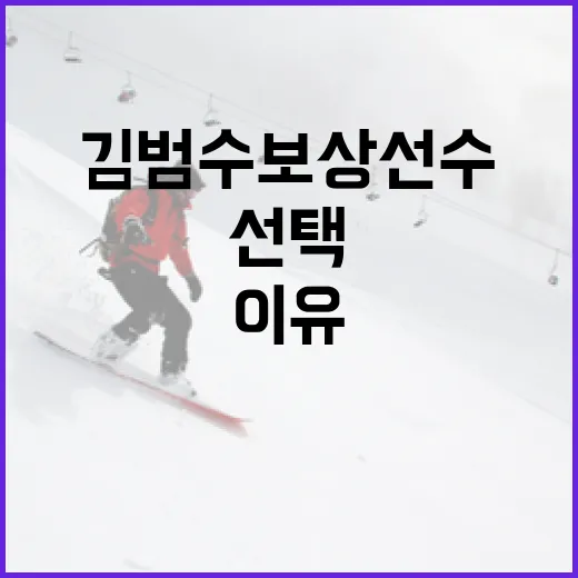 김범수 보상선수로 선택된 이유와 그 의미 이해하기 - 요약