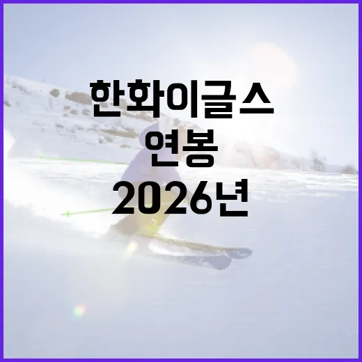 2026년 한화이글스 연봉을 파악하는 방법 - 요약