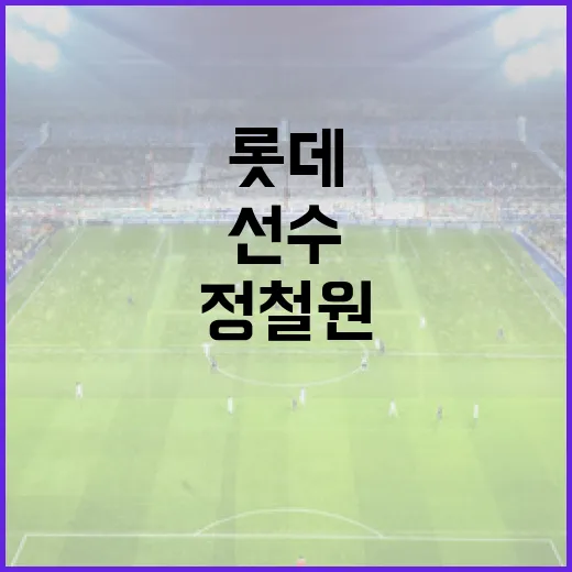 롯데 정철원 선수의 경력을 알아보고 팬이 되는 방법 - 요약