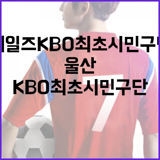 울산 웨일즈 KBO 최초 시민구단 출범을 이해하는 방법 - 요약