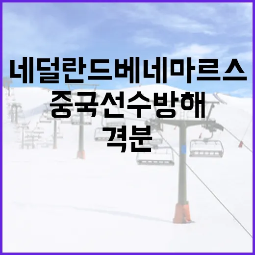 네덜란드 베네마르스가 중국 선수 방해에 격분한 이유와 대처 방법 - 요약