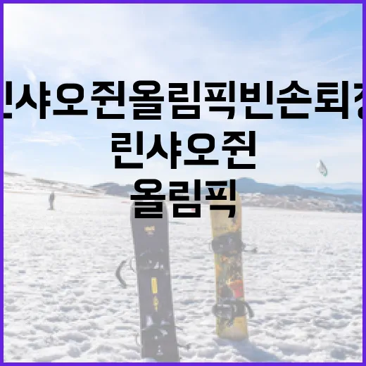 린샤오쥔 올림픽 빈손 퇴장 사건 이해하기 - 요약