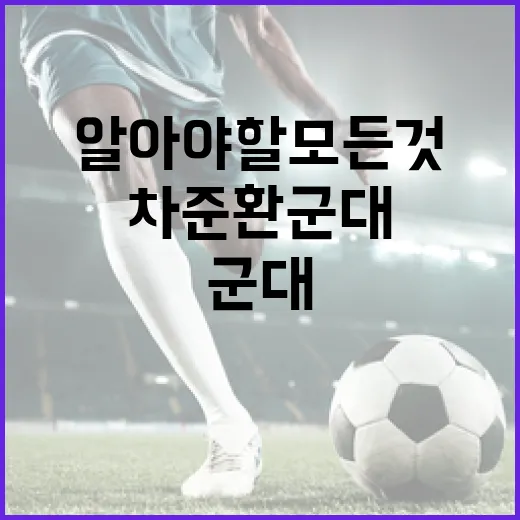 차준환 군대 준비하는 방법: 알아야 할 모든 것 - 요약