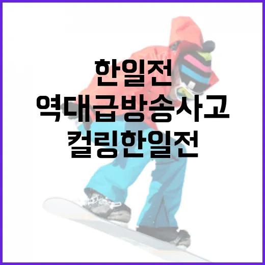 컬링 한일전 역대급 방송사고를 이해하는 방법 - 요약