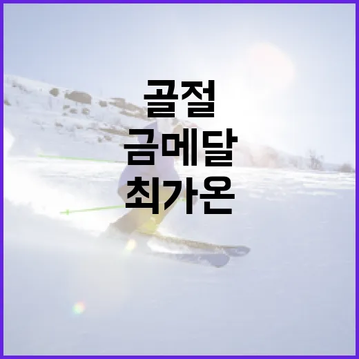 최가온의 골절 투혼 금메달, 어떻게 가능했을까? - 요약