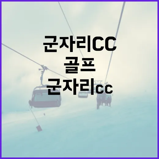 군자리CC에서 골프를 즐기는 방법 - 요약