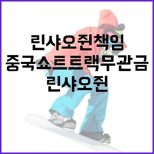 린샤오쥔 책임, 중국 쇼트트랙 무관금 사태 해결하는 방법 - 요약