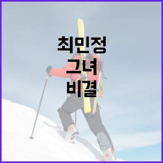 최민정 선수의 성공 비결: 그녀처럼 스케이트를 타려면 이렇게 - 요약