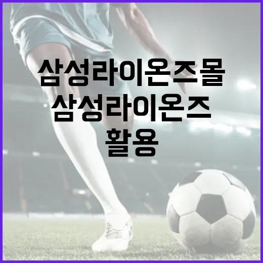 삼성라이온즈몰을 최대한 활용하는 방법 - 요약