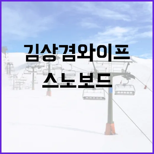 스노보드 김상겸 와이프에 대해 알아보는 방법 - 요약