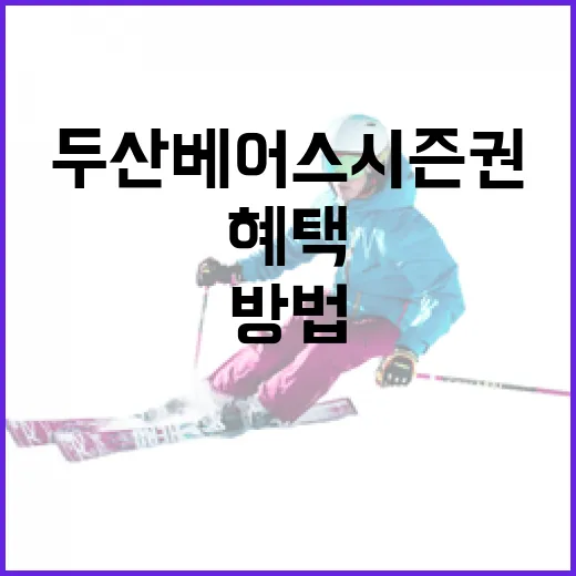 두산베어스 시즌권 구매 방법과 혜택 - 요약