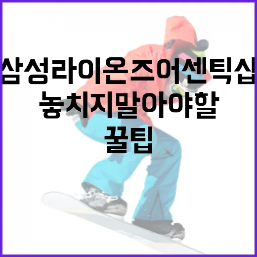 삼성라이온즈 어센틱샵 이용 방법: 팬이라면 놓치지 말아야 할 꿀팁 - 요약