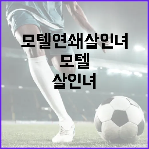 모텔 연쇄살인녀에 대해 알아야 할 모든 것 - 요약