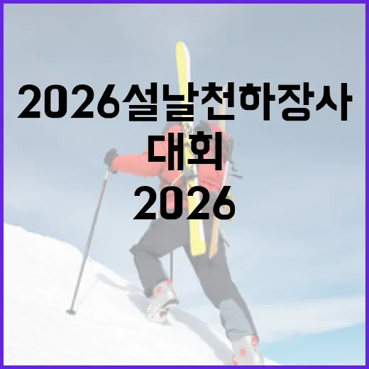 2026 설날 천하장사 대회를 준비하는 방법 - 요약