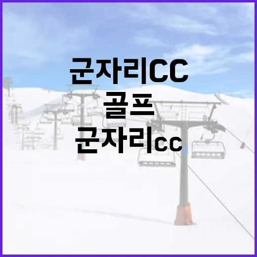 군자리CC에서 골프를 즐기는 방법 - 요약