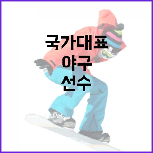 야구 국가대표 선수가 되는 방법 - 요약