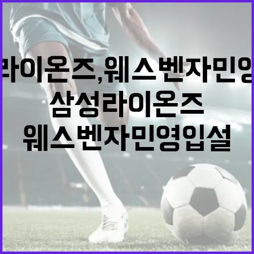 삼성라이온즈, 웨스 벤자민 영입설에 대해 알아보는 방법 - 요약