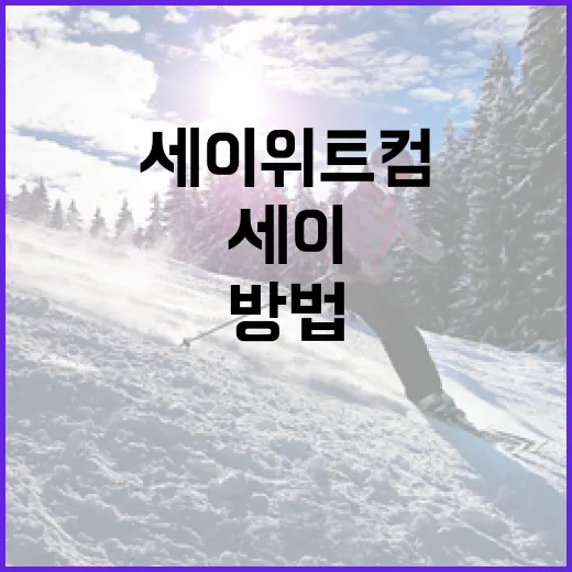 세이 위트컴에 대해 알아보는 방법 - 요약