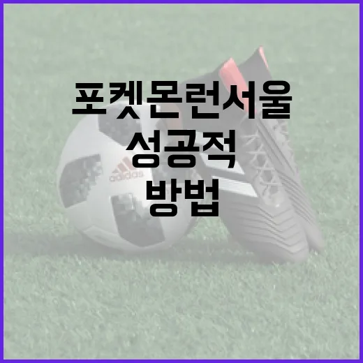 포켓몬 런 서울에서 성공적으로 참여하는 방법 - 요약